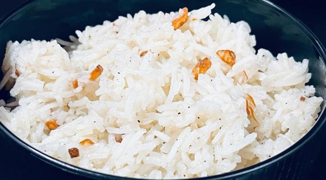 Easy Garlic Rice Recipe